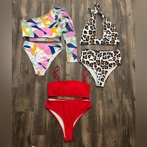 Lot of 3 sheIN bikinis L